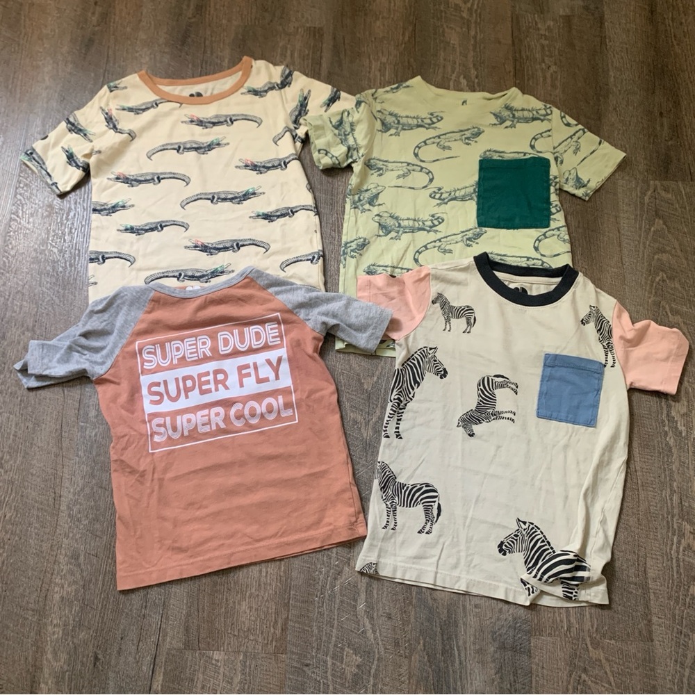Dot dot Smile boys 5/6 short sleeve cotton bundle lot summer